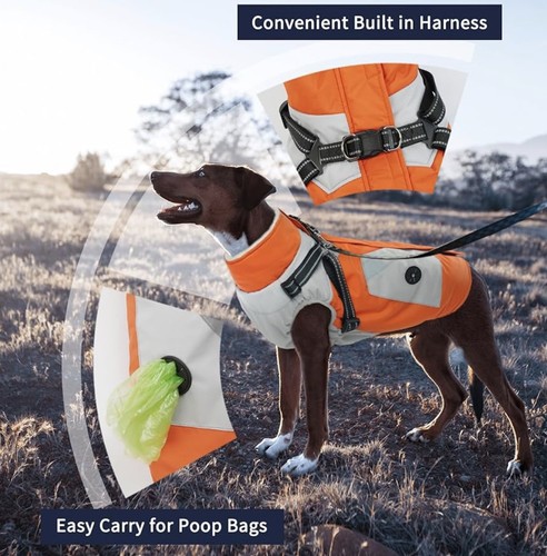 Iecoii fleece lined dog coat - fleece,