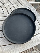 Gengrip Round Non-Slip Tray Black 16 Inch