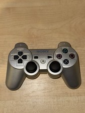 Official Sony PlayStation 3 PS3 DualShock 3 Wireless Controller - Silver  Tested