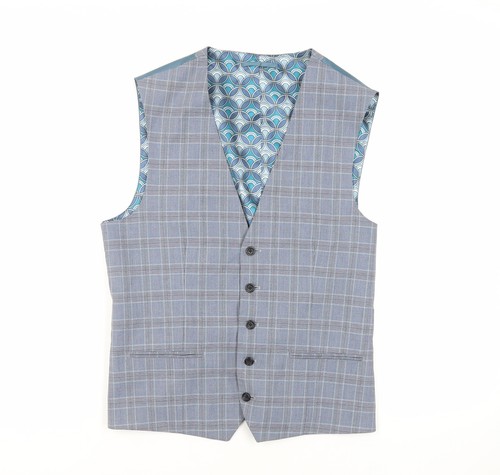 Next mens blue plaid polyester - plaid,