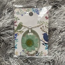 Handmade Resin Necklace Dried