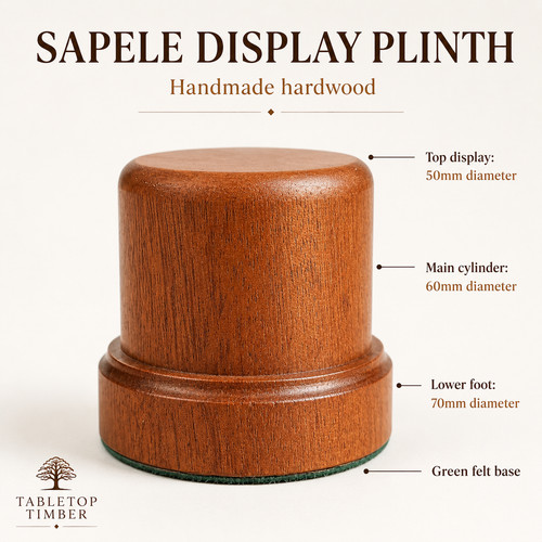 Handmade sapele wooden display - handmade,