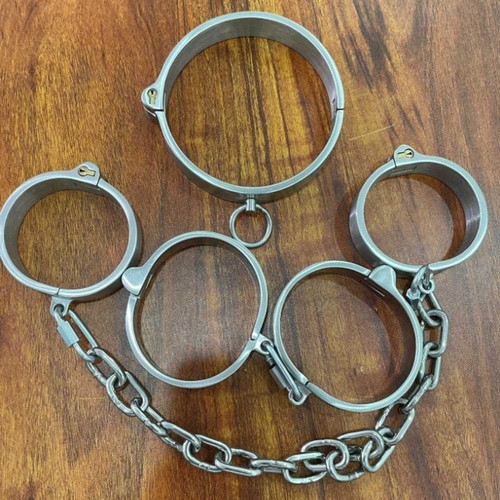 Stainless steel handcuffs - stainless,