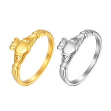 Elegant Claddagh Design Rings Representing Friendship and Devotions Ornament