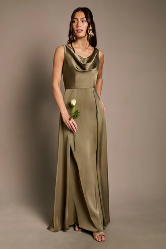 Coast olive line dress - a-line,