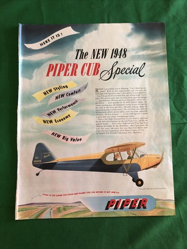 Piper cub 1948 vintage - cub,