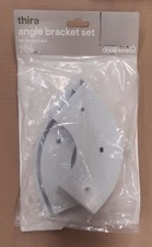 Goodhome Thira White Metal Double angle Curtain pole bracket