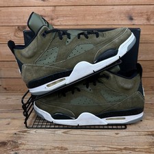 Nike Trainers Mens UK 11 Jordan Son of Mars Olive Green Canvas Basketball Shoes