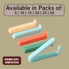 50x Food Bag Plastic Reusable