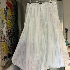 ZARA WHITE BALLOON/PARACHUTE SKIRT SIZE M
