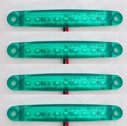 Green 24v led side - 4x,