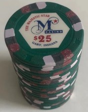 (20) $25 MAJESTIC STAR PAULSON