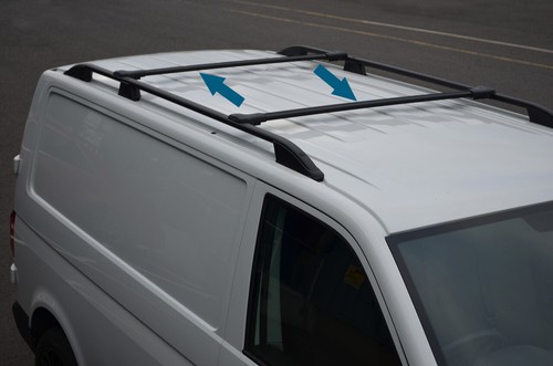 Black cross bar rail - cross, set