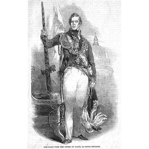 Duke wellington with sword - of,