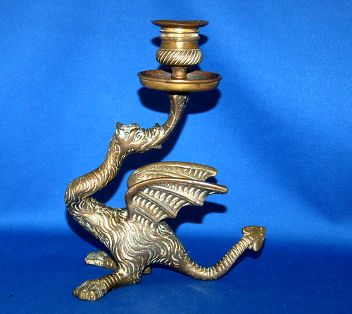 Solid brass gryphon - brass,