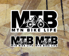 MTB Mountain Bike Life sticker