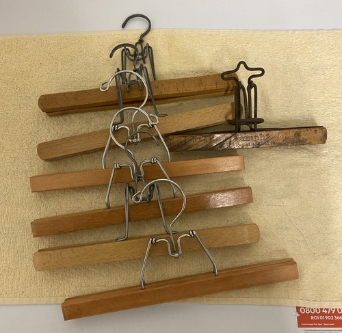 Vintage wooden pant hanger - 7,