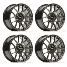 XXR 530 17" x 8.25 ET25 5x100 5x114.3 BLACK CHROME WIDE RIMS ALLOYS WHEELS Z3085