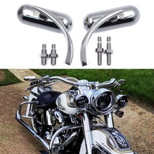 Motorcycle Chrome Oval Mirrors