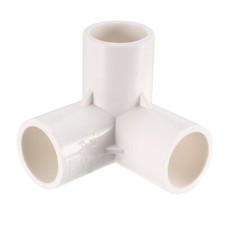5Pcs 3-Way Elbow PVC Plumbing Fitting Pipe 20mm Socket Tee Corner Fitting White