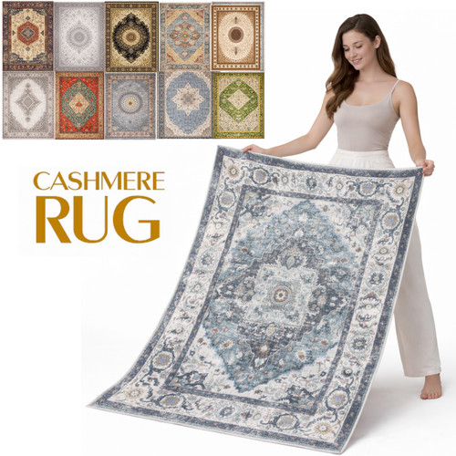 Luxury washable cashmere rug - washable,