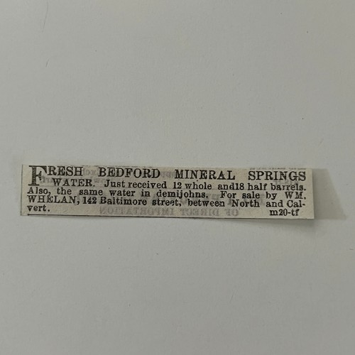 Bedford mineral springs - mineral,