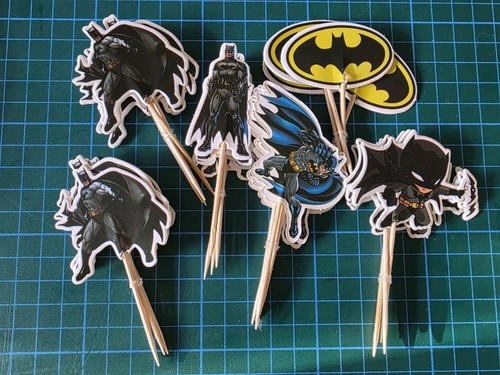 Batman cupcake pick - 12,