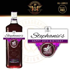 PERSONALISED SLOE GIN BOTTLE