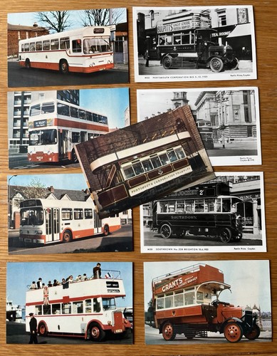 Selection vintage bus - of,