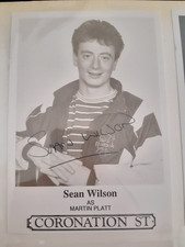 Sean Wilson Coronation Street Signed Cast Card Photo
