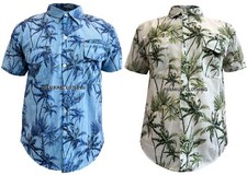 Mens Palm Tree Linen Style