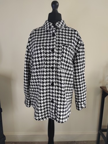 Womens dogtooth over shirt - dogtooth,