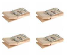 Genuine Little Nipper Traditional Wooden Mouse Traps x 4 - Easy To Use Pest Stop