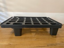 2 x Nestable Lightweight Perforated Plastic Pallets- for safe floor food storage