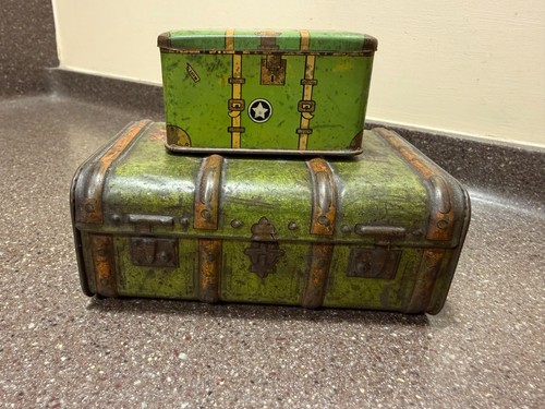 Antique travel themed - travel, tin