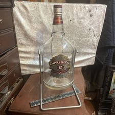 Chivas Regal 12 Whisky Carousel Swinging Cradle Pouring Caddy Bottle 4.5 litre 