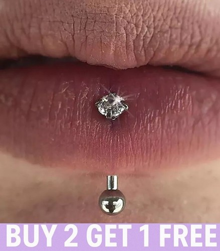 Vertical labret lip bar - lip,