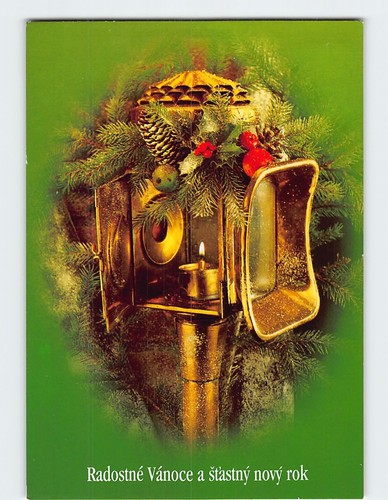 Postcard christmas greeting - postcard,