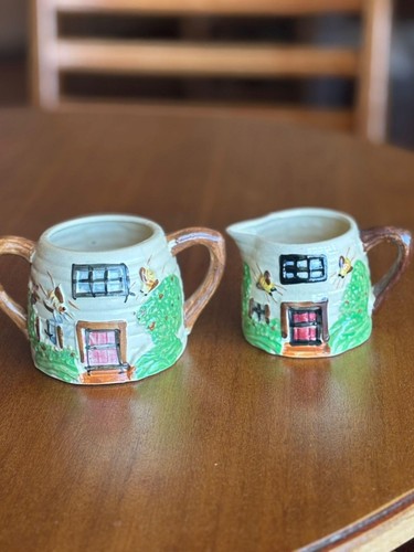 Hand painted ceramic - , cottage