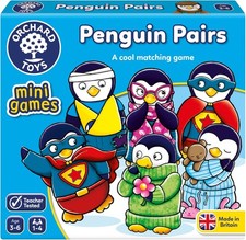 Orchard Toys Penguin Pairs, Fun Memory Matching Game for Kids Aged 3+ Develops 