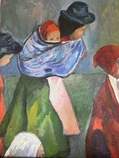 Oil Painting On Hardboard(71x52cm)Expressionism 