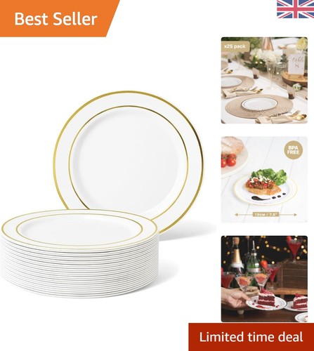Durable 19cm gold rim - 19cm, reusable