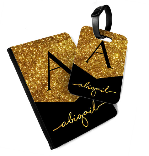 Custom glitter monogram 002 - custom,