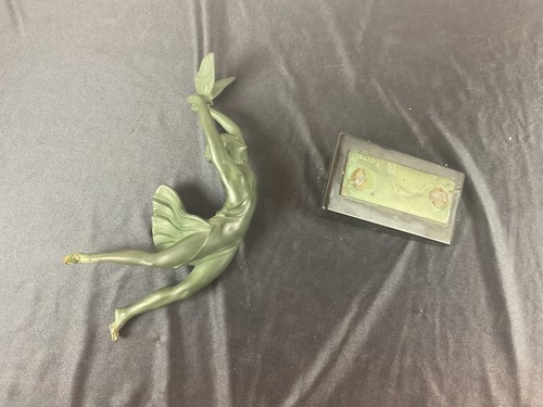 Art deco sculpture danseuse - art,