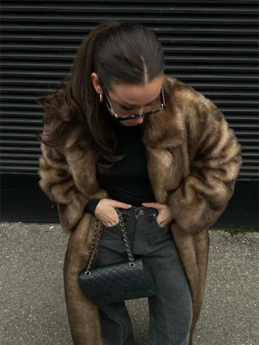 Women faux fur long - women's,
