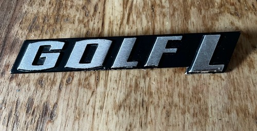 Mk1 golf rear - vw, badge