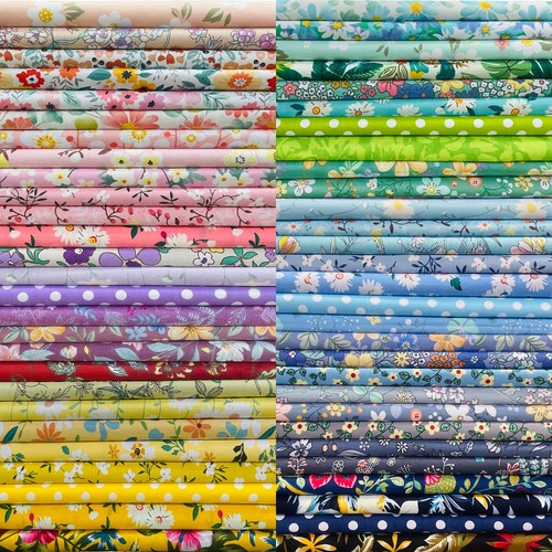 X10 50pcs cotton fabric - 10"x10",