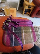 Earth Squared Fair Trade Tartan Tweed Crossbody Bag Edinburgh..Tartan + Corduroy