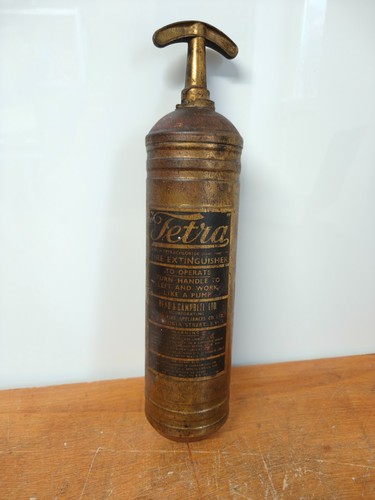 Vintage antique brass fire - brass,