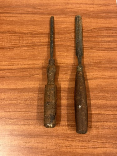 Vintage tools two wood - two, turning
